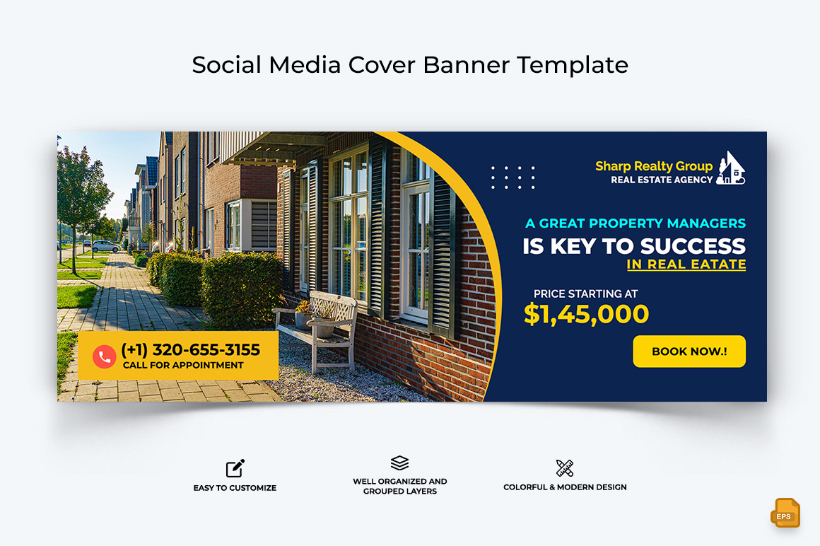 Real Estate Facebook Cover Banner Design-009