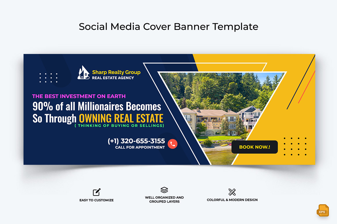 Real Estate Facebook Cover Banner Design-010