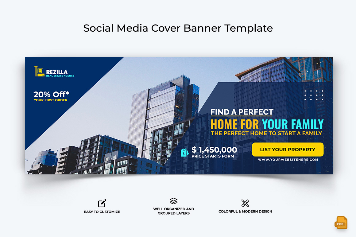 Real Estate Facebook Cover Banner Design-012