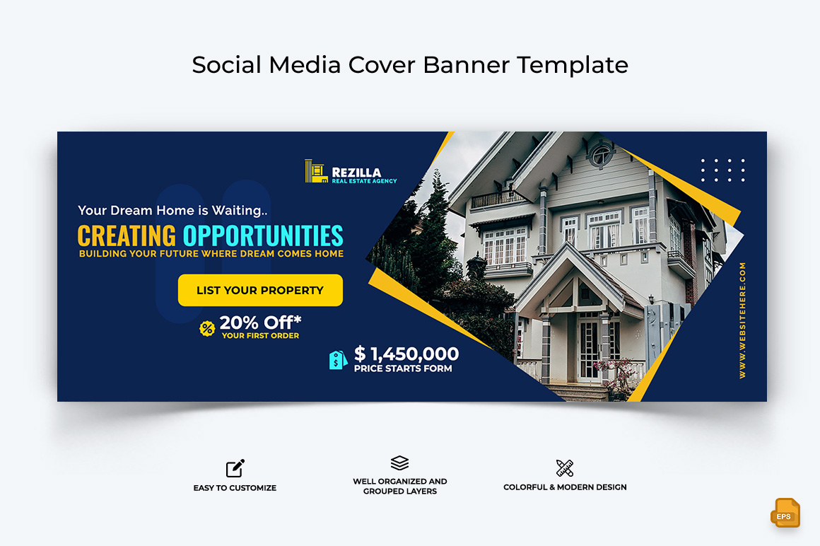 Real Estate Facebook Cover Banner Design-013