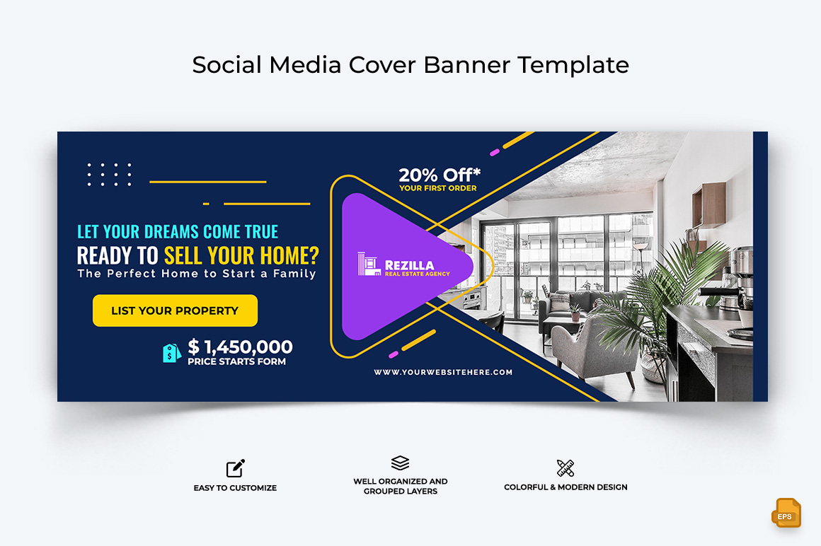 Real Estate Facebook Cover Banner Design-015