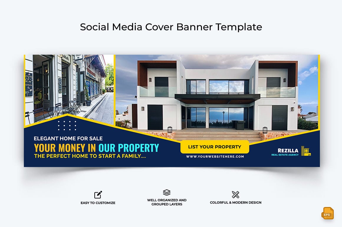 Real Estate Facebook Cover Banner Design-019