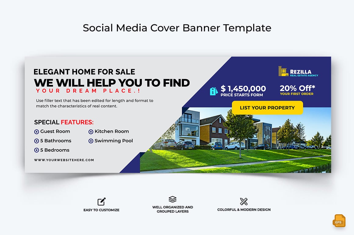 Real Estate Facebook Cover Banner Design-020