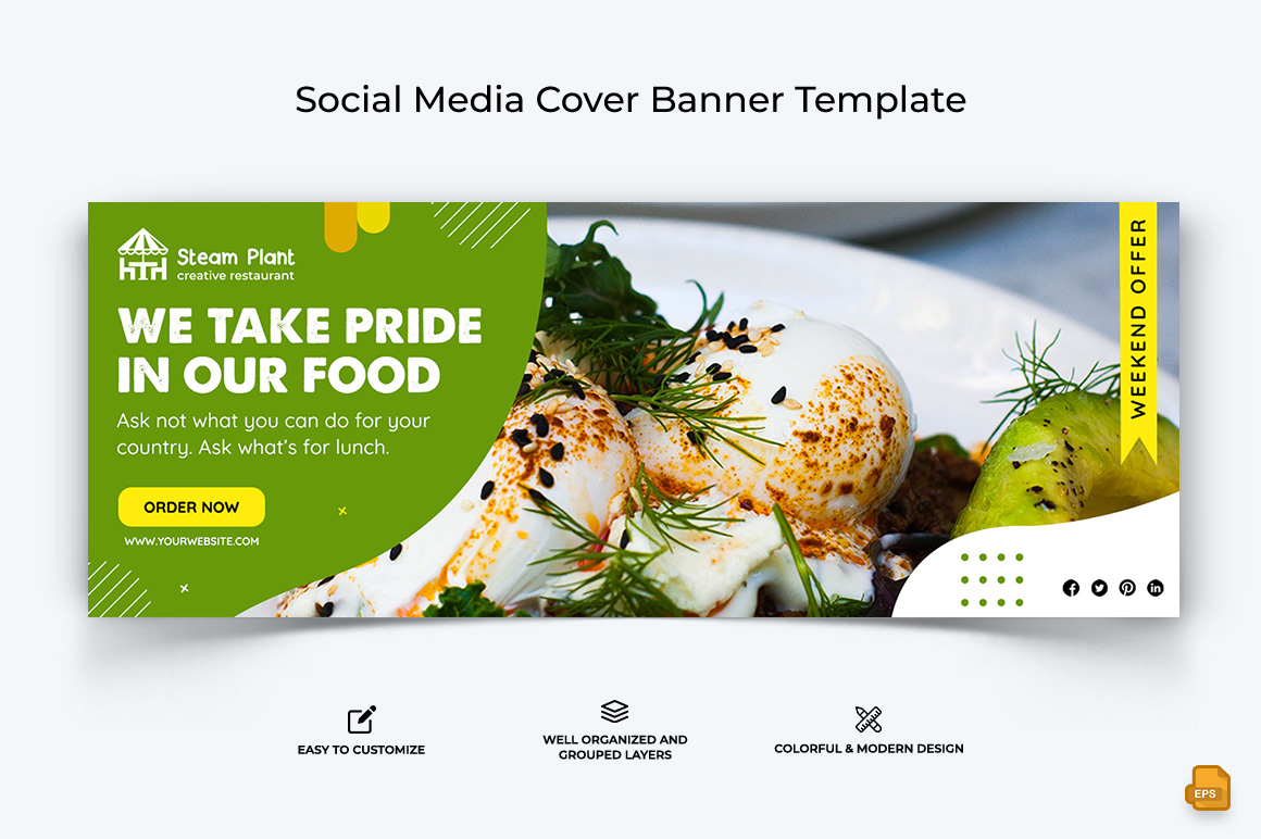 Restaurant and Food Facebook Cover Banner Design-009