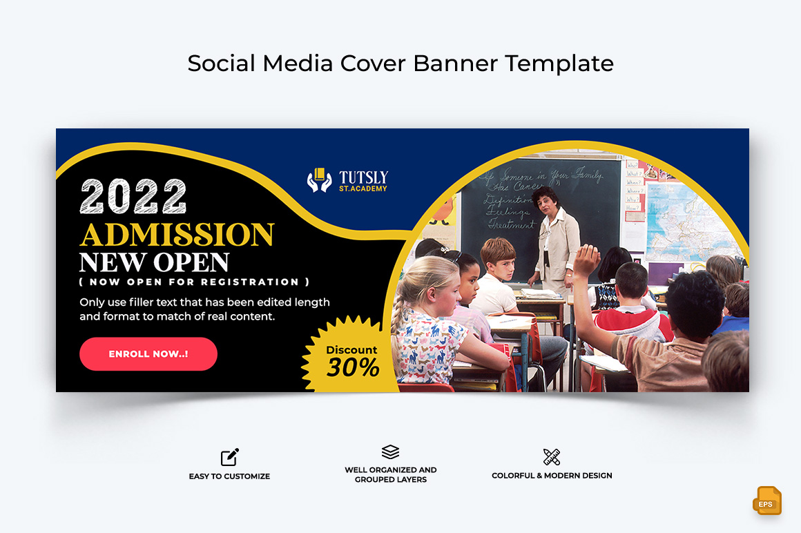 School Admission Facebook Cover Banner Design-002