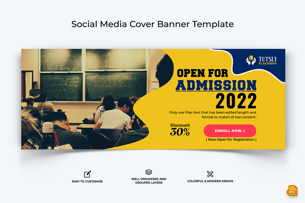 School Admission Facebook Cover Banner Design-003