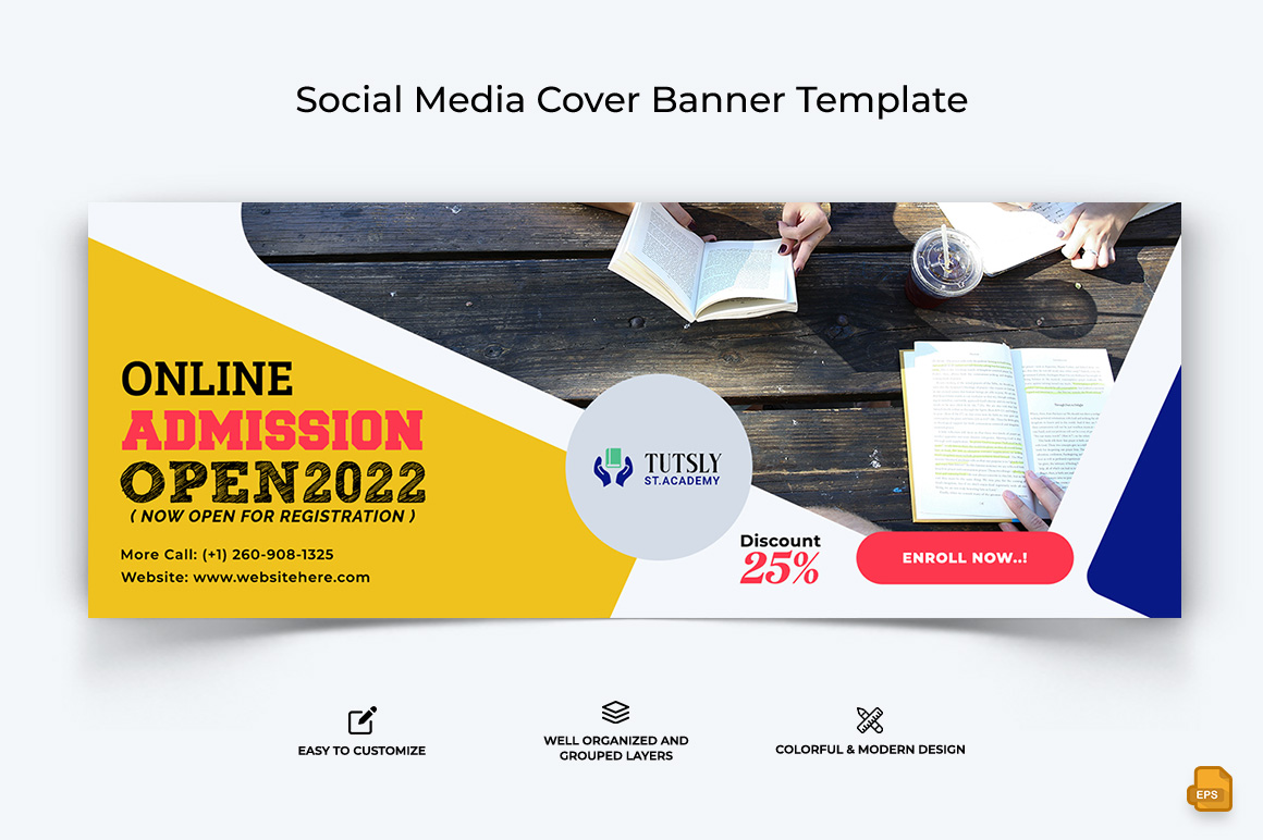 School Admission Facebook Cover Banner Design-005