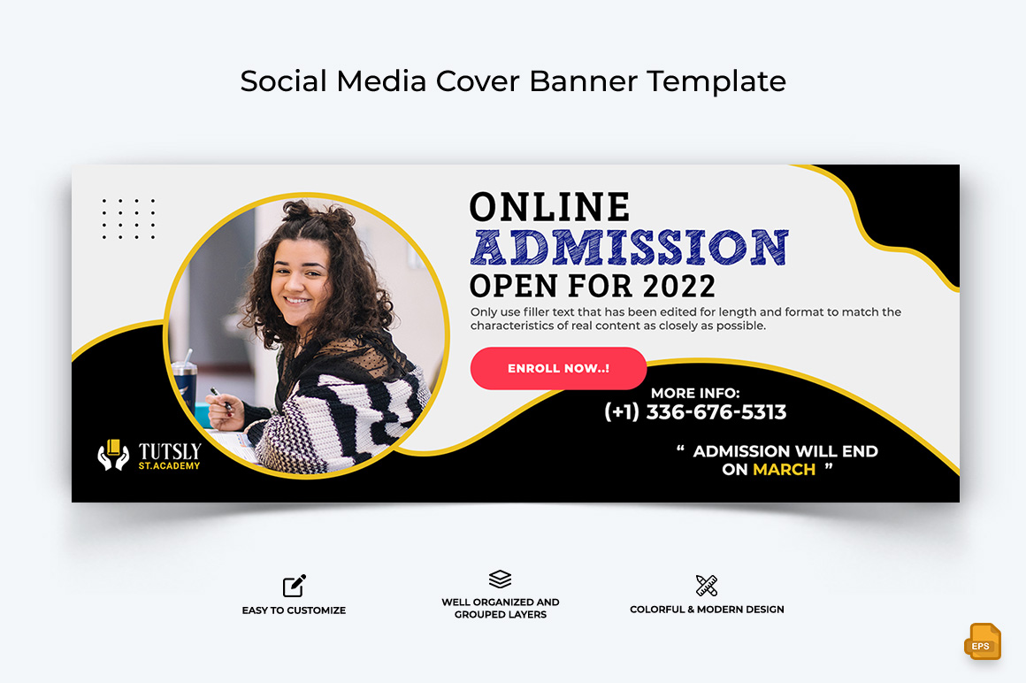 School Admission Facebook Cover Banner Design-008