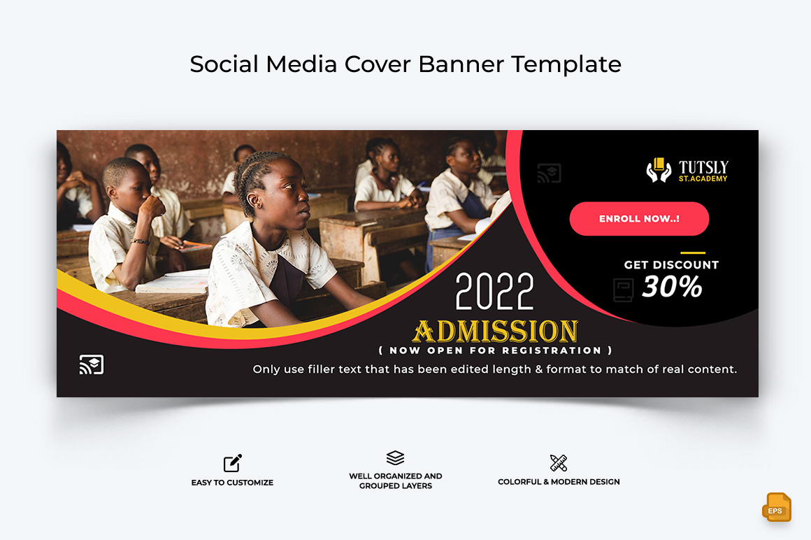 School Admission Facebook Cover Banner Design-009