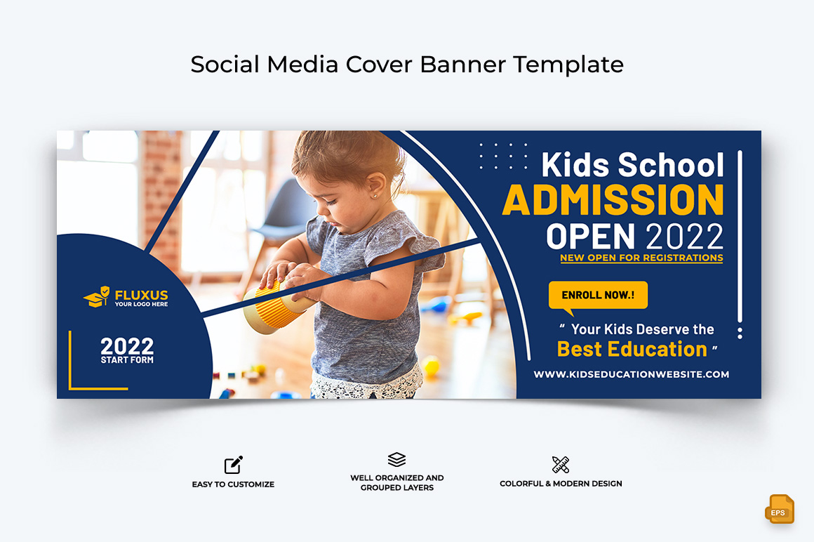 School Admission Facebook Cover Banner Design-015