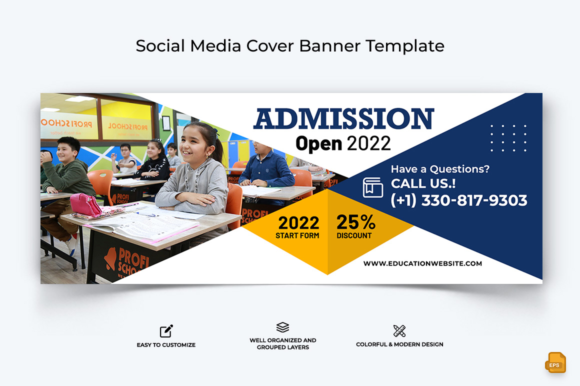 School Admission Facebook Cover Banner Design-016