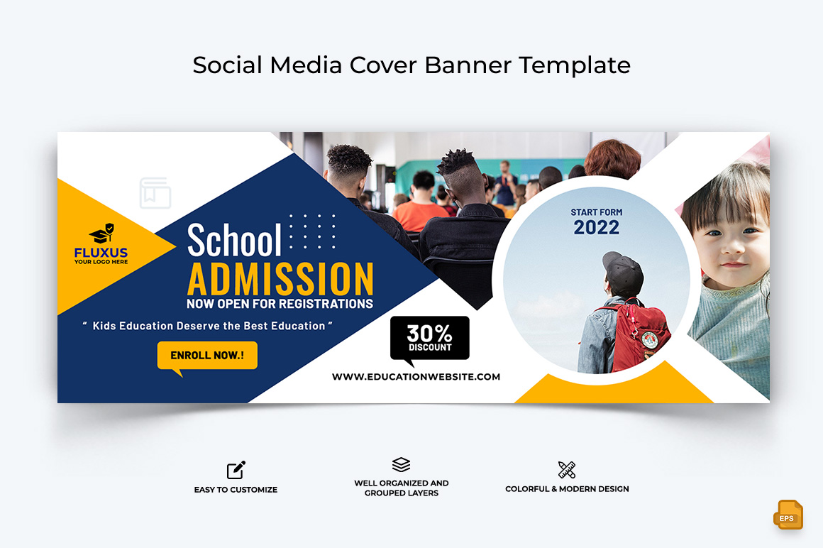 School Admission Facebook Cover Banner Design-018