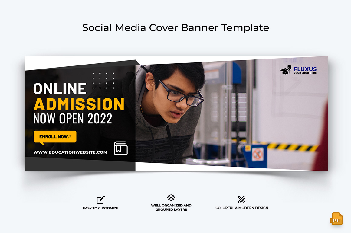 School Admission Facebook Cover Banner Design-019