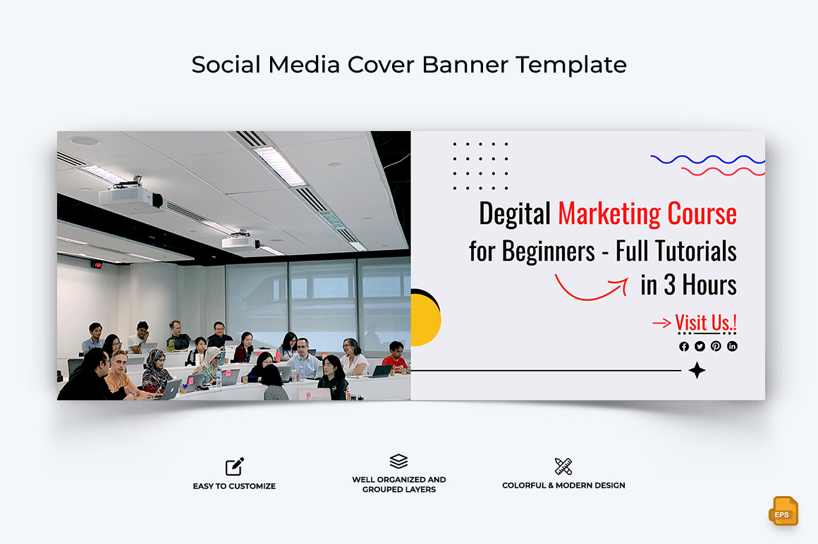 Social Media Workshop Facebook Cover Banner Design-006