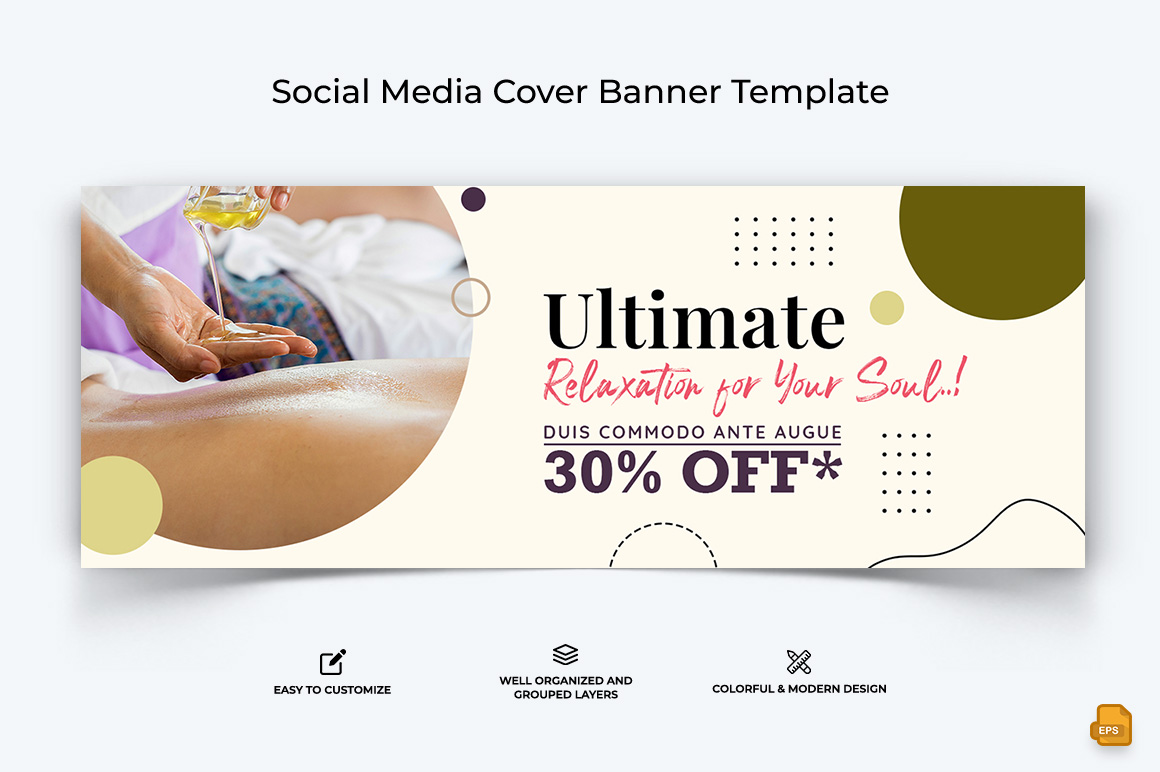 Spa and Salon Facebook Cover Banner Design-001