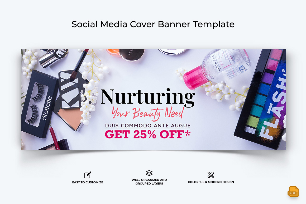 Spa and Salon Facebook Cover Banner Design-002