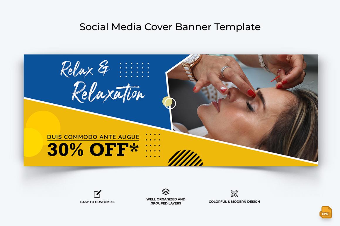 Spa and Salon Facebook Cover Banner Design-004