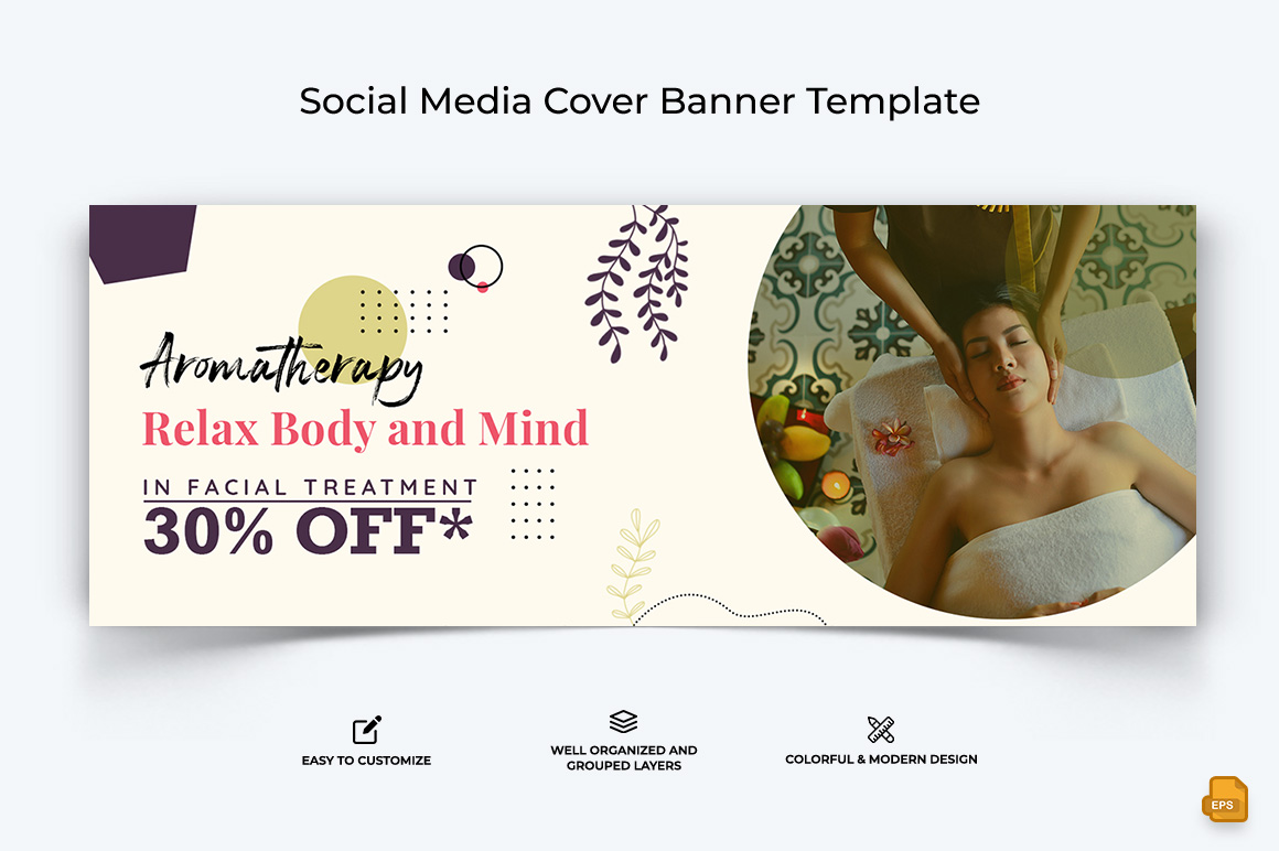 Spa and Salon Facebook Cover Banner Design-007