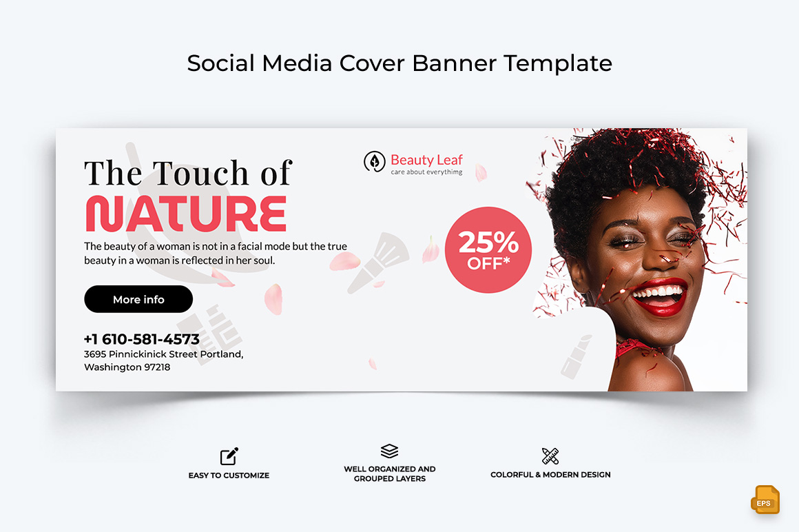 Spa and Salon Facebook Cover Banner Design-019