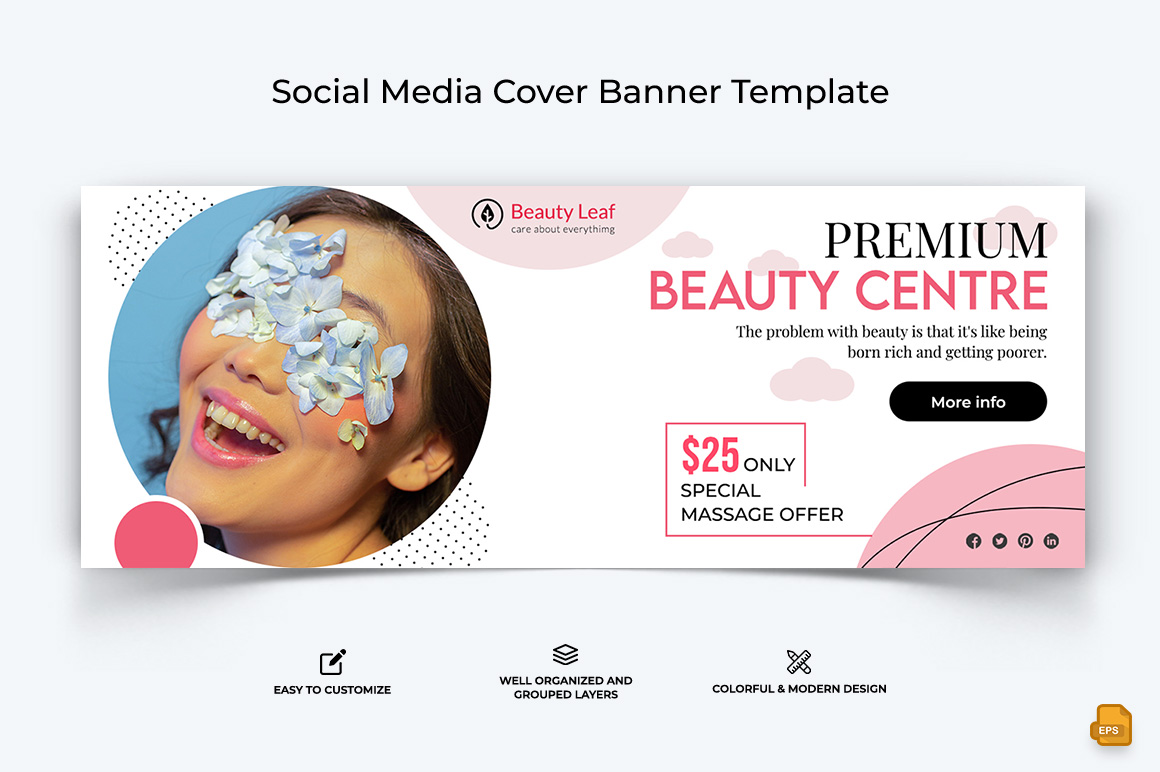 Spa and Salon Facebook Cover Banner Design-020