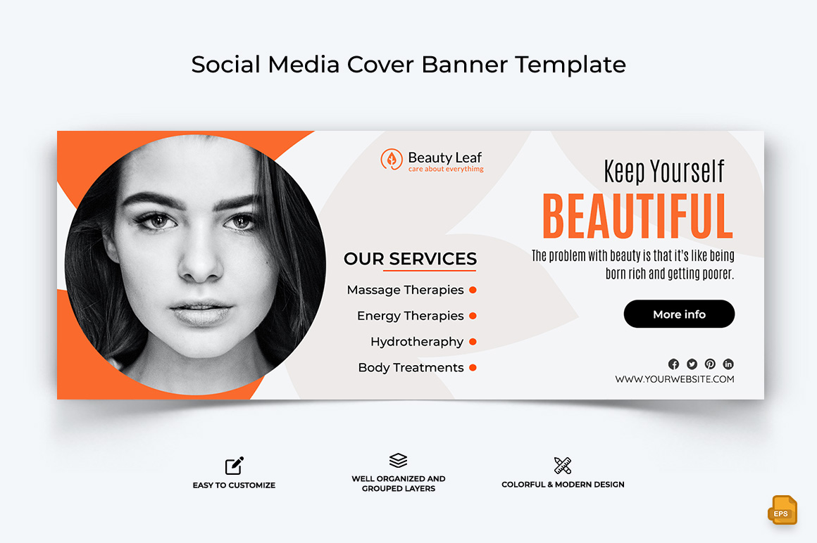 Spa and Salon Facebook Cover Banner Design-021