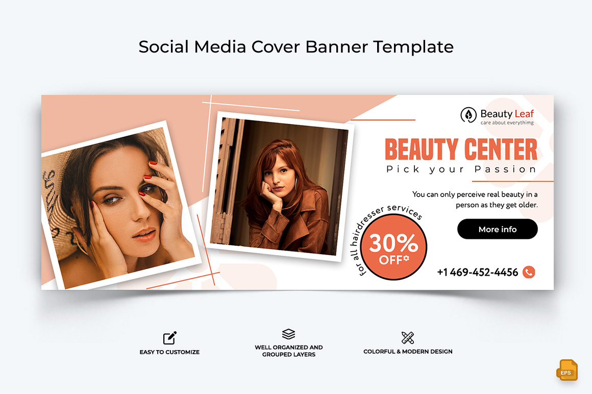 Spa and Salon Facebook Cover Banner Design-025