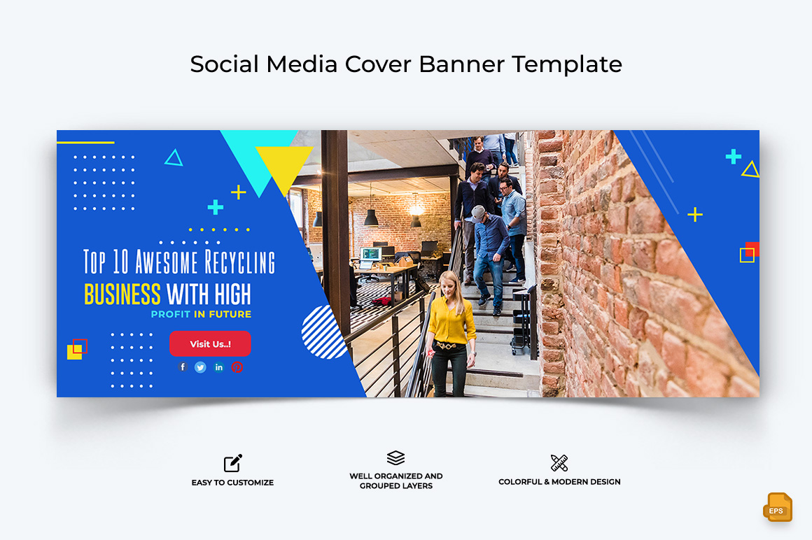 Startups Business Facebook Cover Banner Design-004