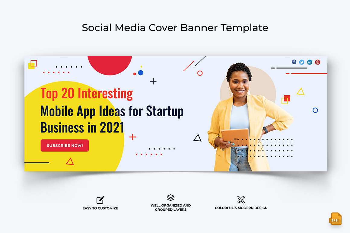 Startups Business Facebook Cover Banner Design-009