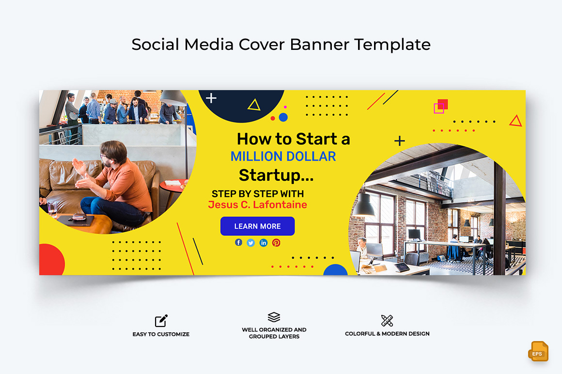 Startups Business Facebook Cover Banner Design-015