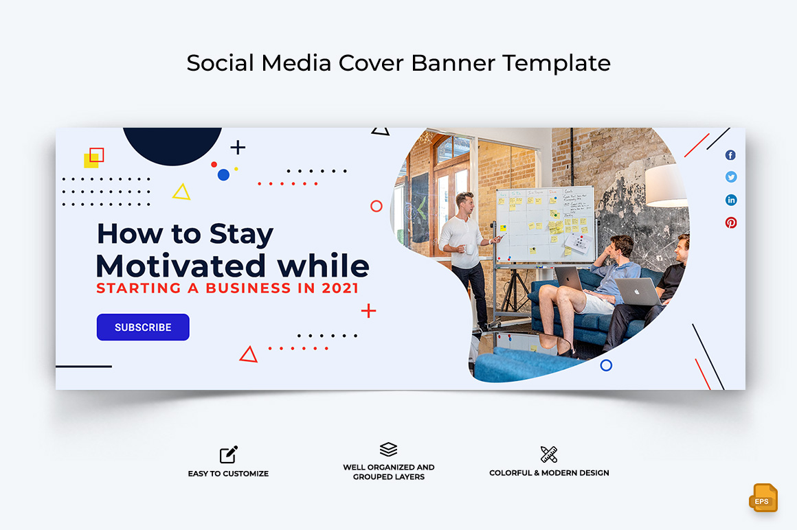 Startups Business Facebook Cover Banner Design-020