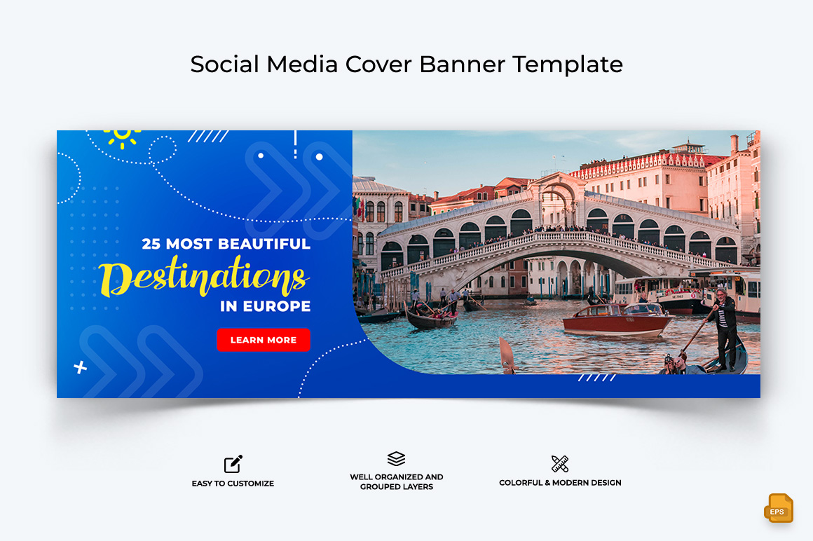 Travel Facebook Cover Banner Design-007