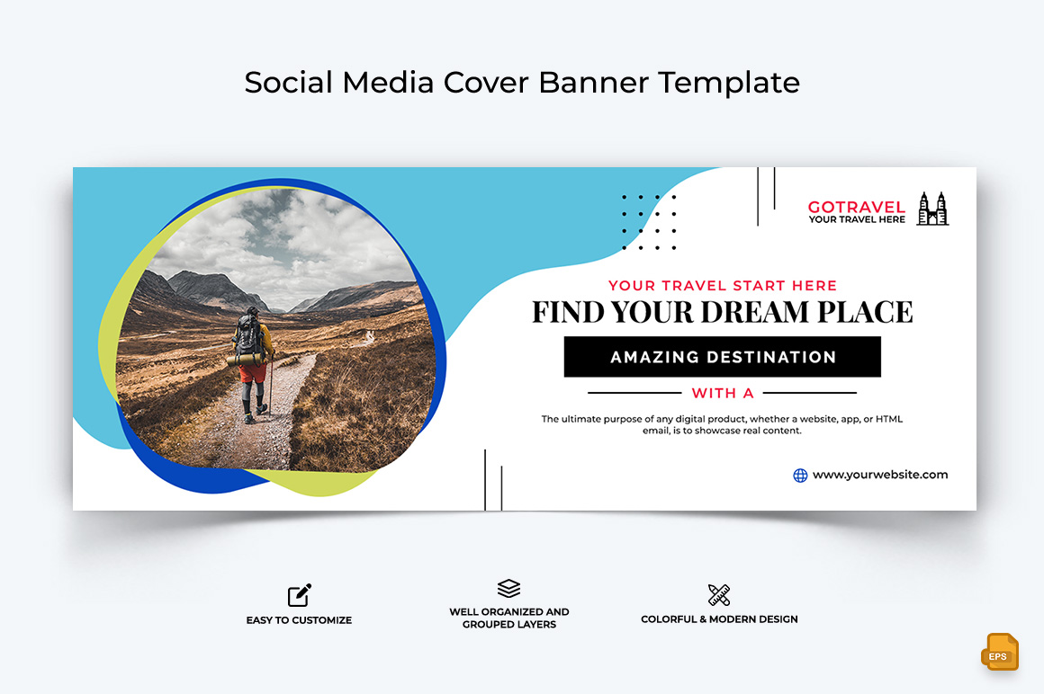 Travel Facebook Cover Banner Design-023