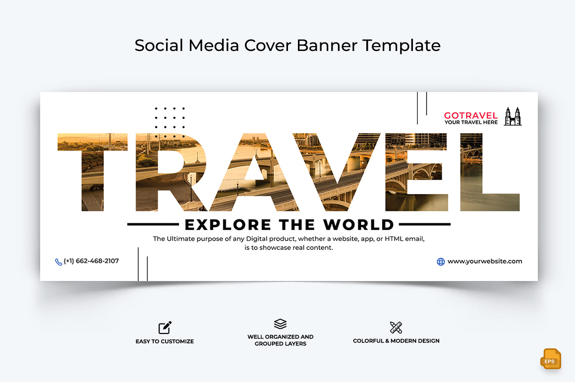 Travel Facebook Cover Banner Design-028