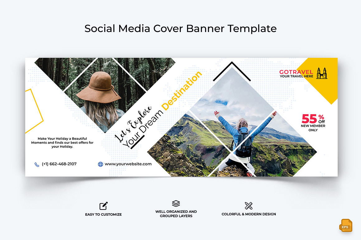 Travel Facebook Cover Banner Design-032