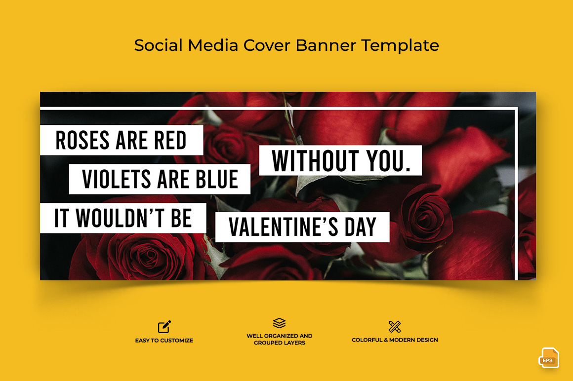 Valentines Day Facebook Cover Banner Design-015