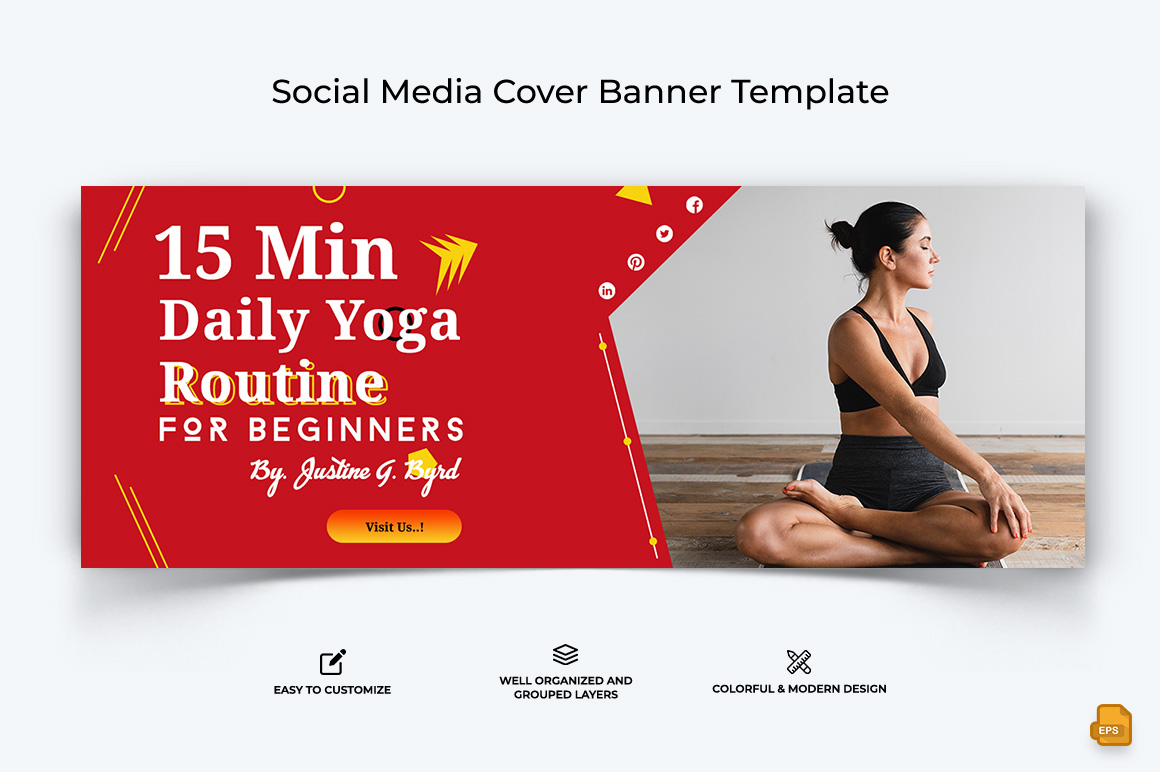 Yoga and Meditation Facebook Cover Banner Design-001