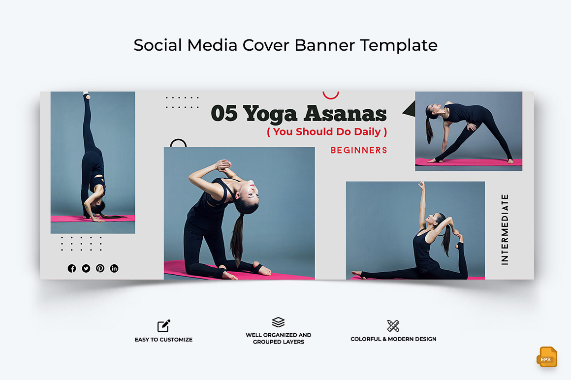 Yoga and Meditation Facebook Cover Banner Design-006