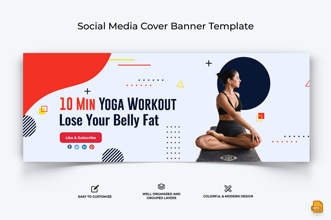 Yoga and Meditation Facebook Cover Banner Design-012