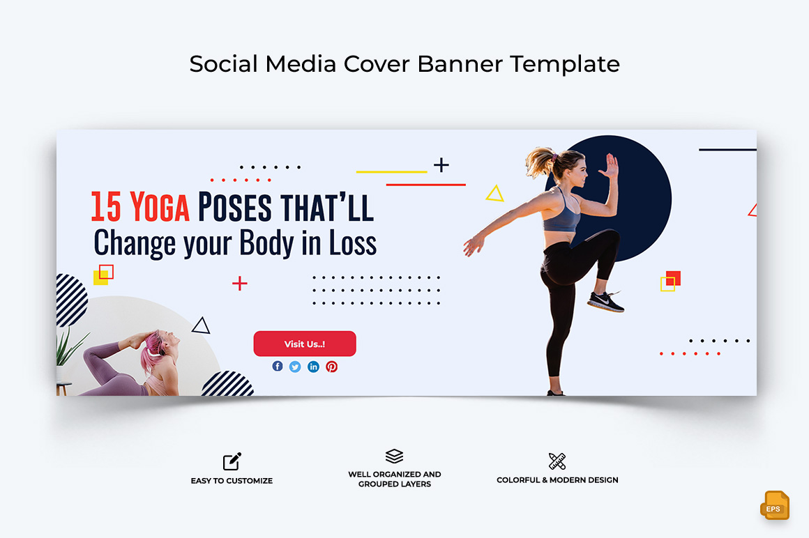 Yoga and Meditation Facebook Cover Banner Design-013