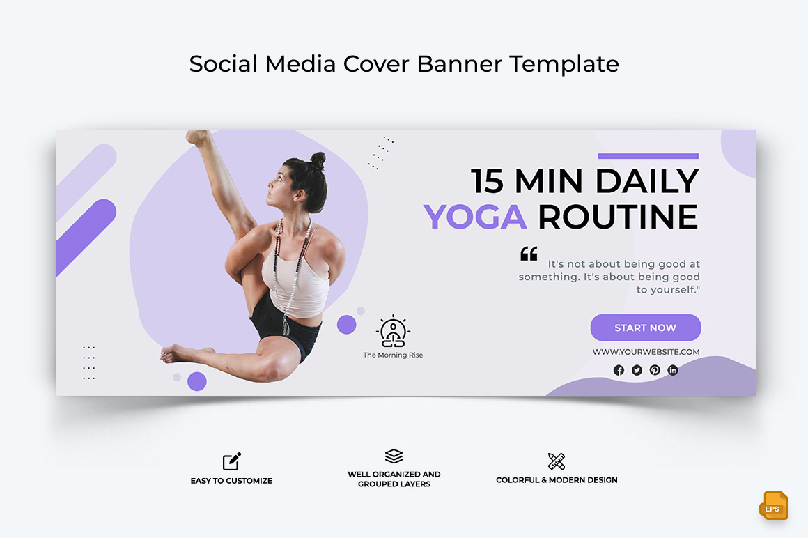 Yoga and Meditation Facebook Cover Banner Design-018