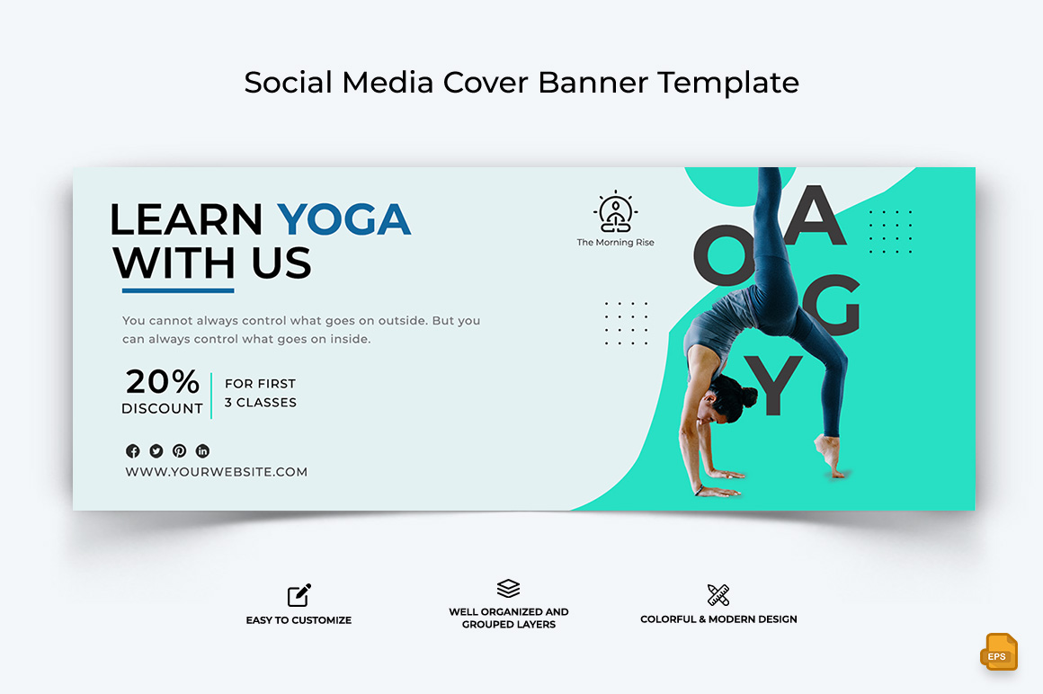 Yoga and Meditation Facebook Cover Banner Design-022