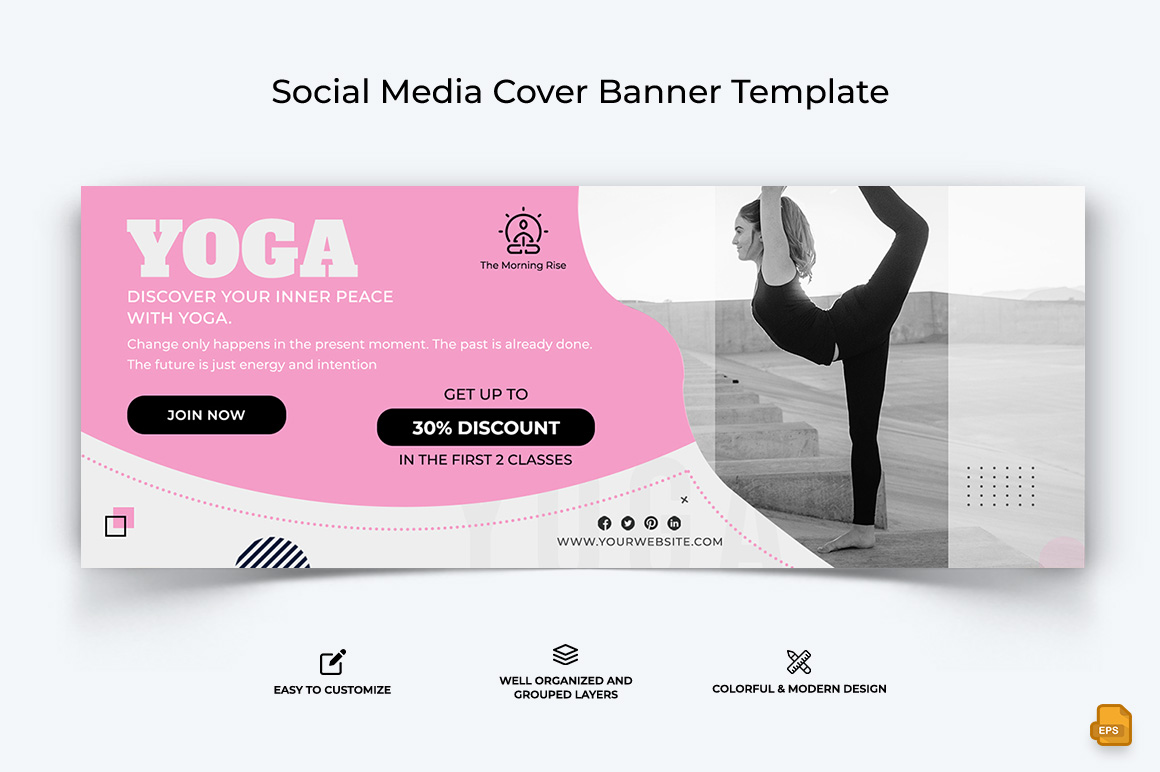 Yoga and Meditation Facebook Cover Banner Design-024