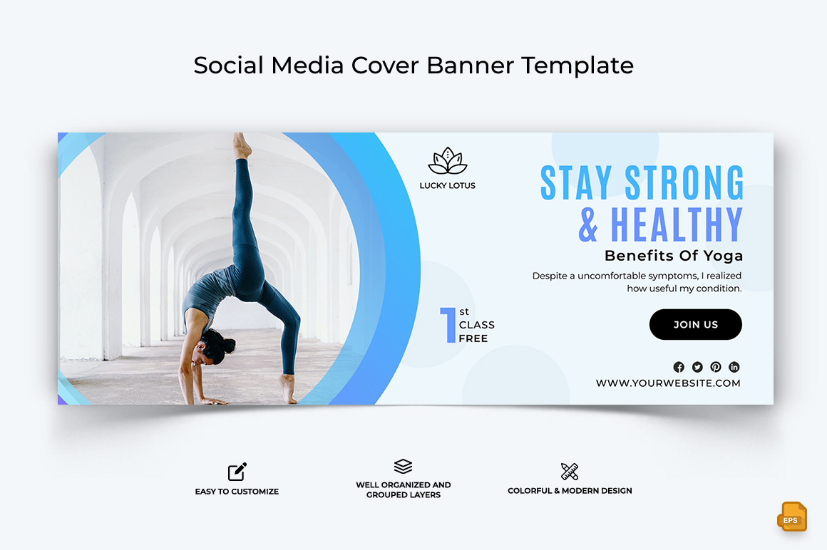 Yoga and Meditation Facebook Cover Banner Design-026