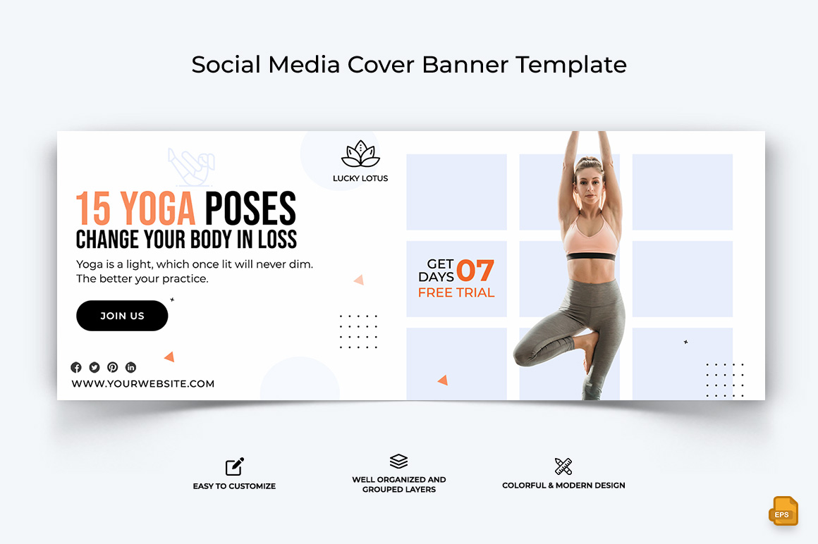 Yoga and Meditation Facebook Cover Banner Design-030