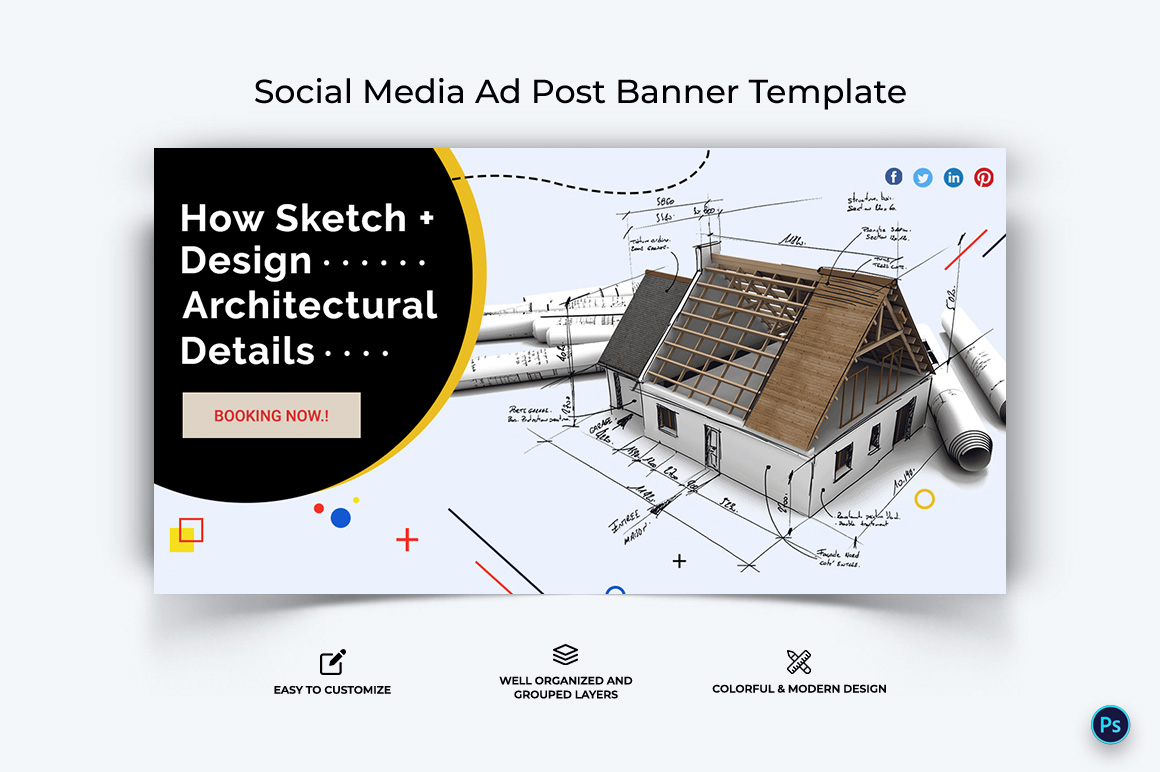 Architecture Facebook Ad Banner Design Template-02