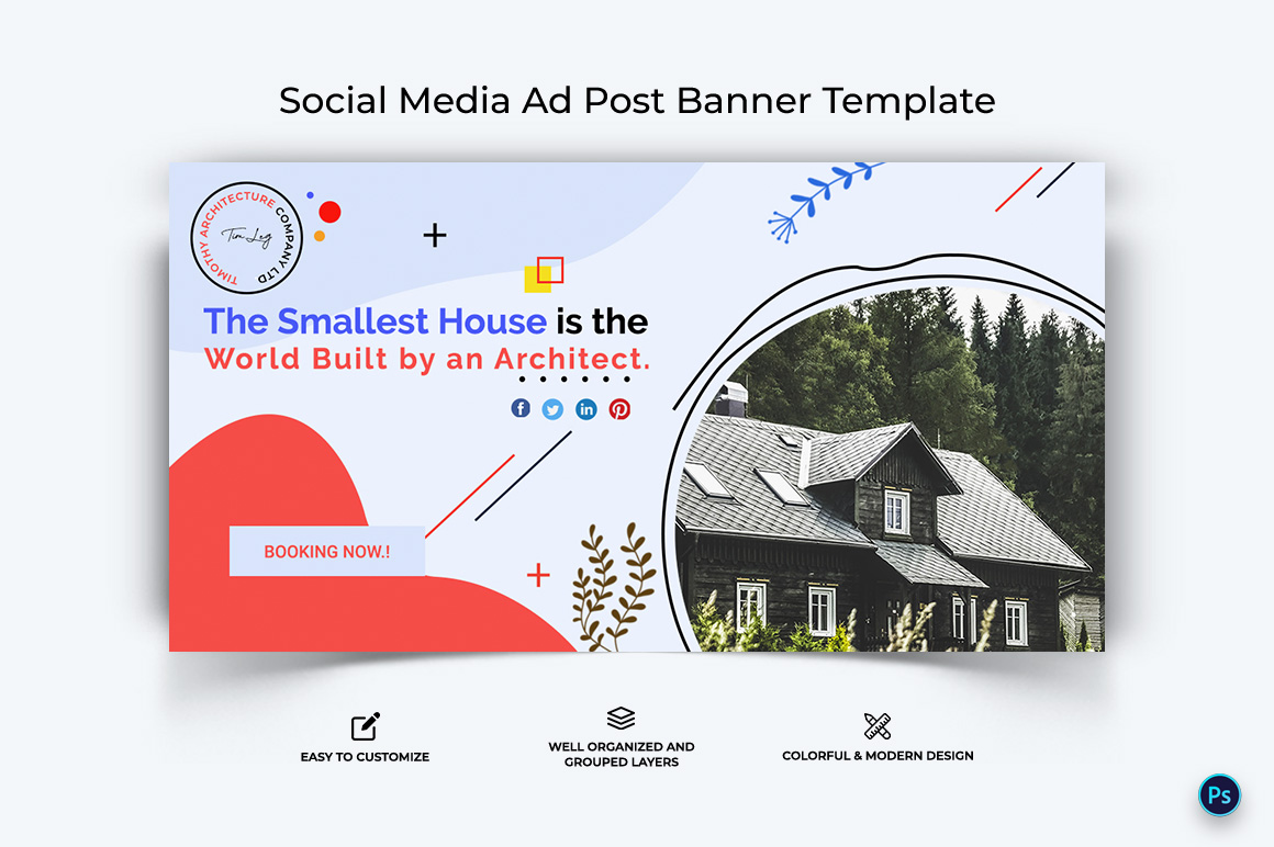 Architecture Facebook Ad Banner Design Template-04