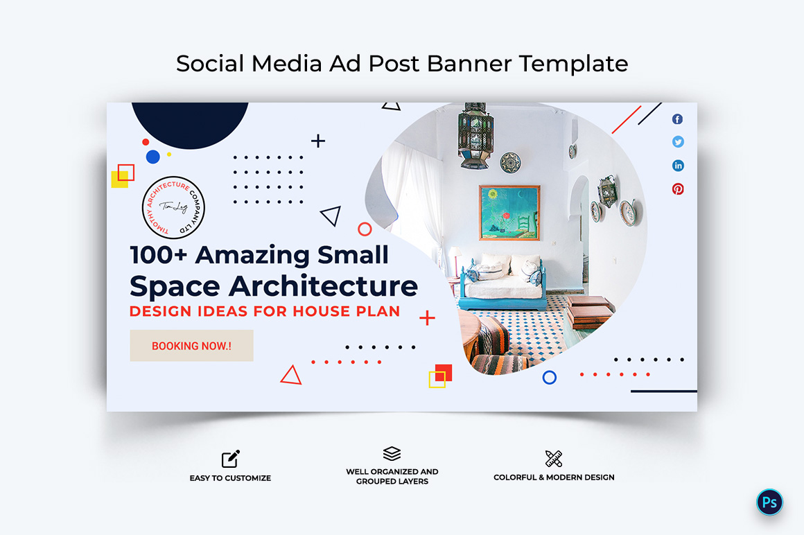 Architecture Facebook Ad Banner Design Template-10