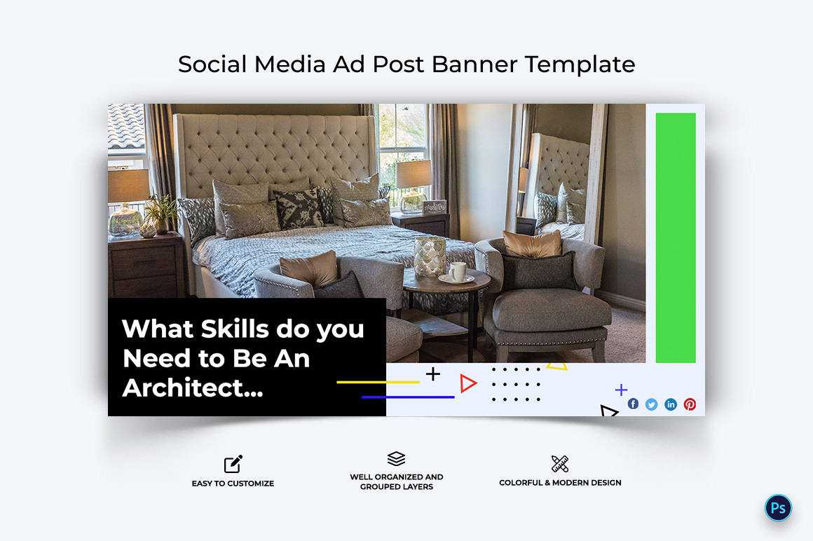 Architecture Facebook Ad Banner Design Template-16