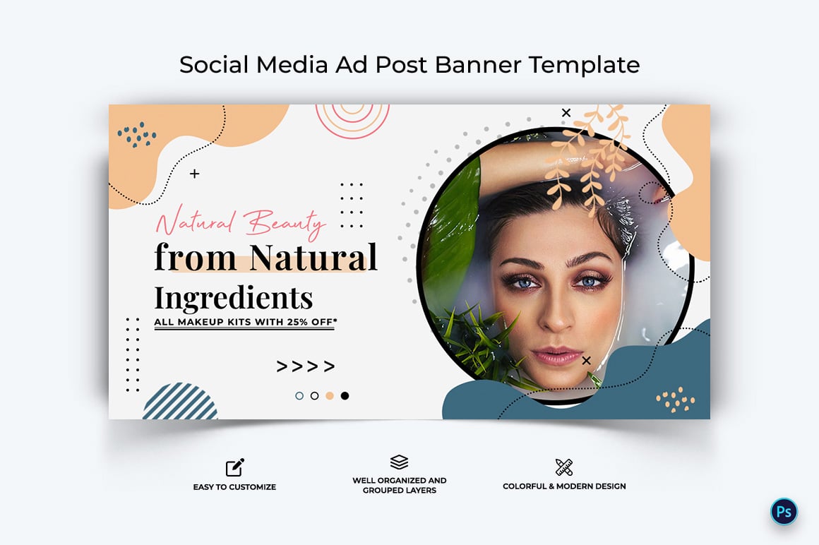 Beauty Tips Facebook Ad Banner Design Template-01