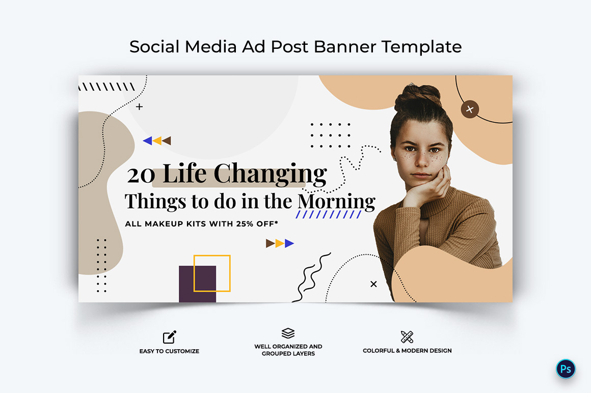 Beauty Tips Facebook Ad Banner Design Template-05